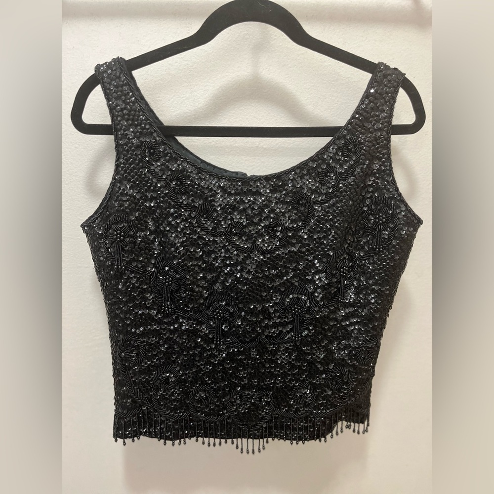 Vintage hand beaded blouse.
